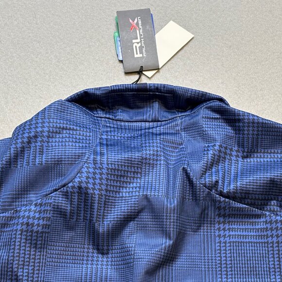 RLX Golf Polo Ralph Lauren Blue Convertible Water Repellent Jacket Men's Med - Picture 8 of 11
